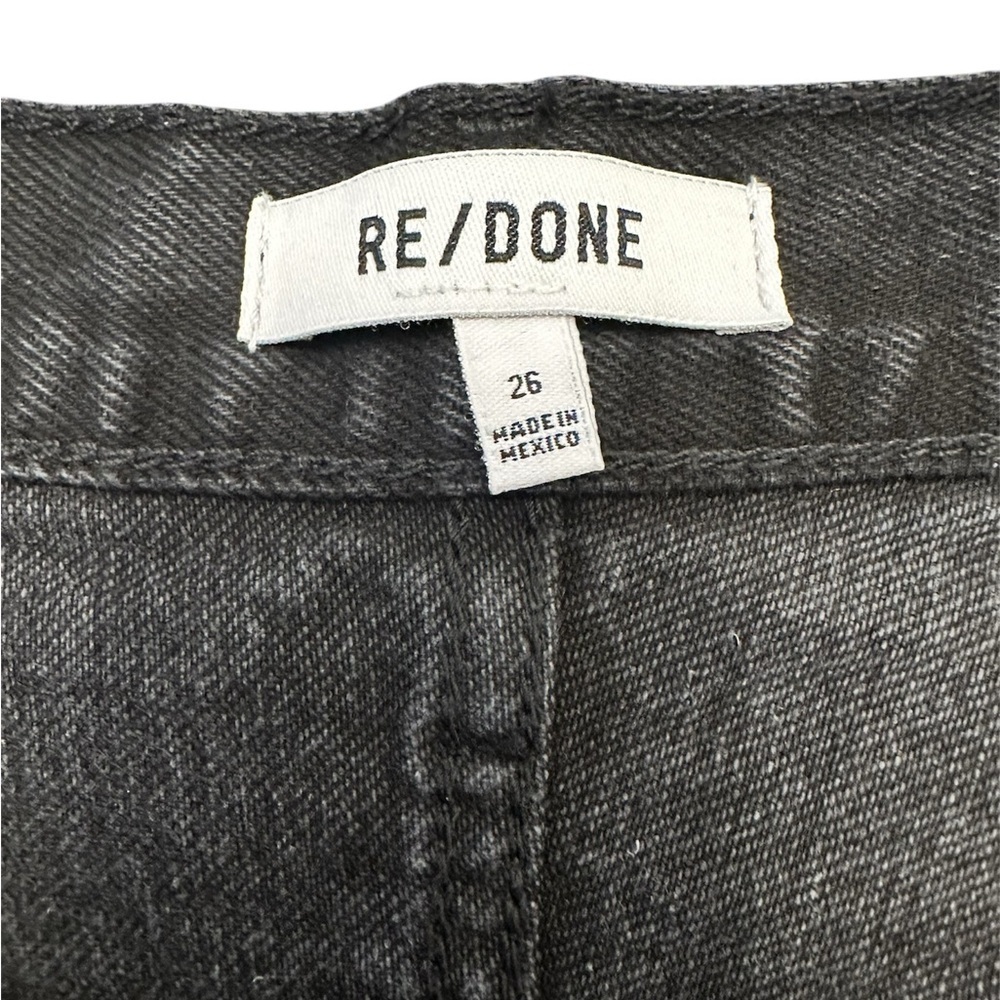 RE/DONE Levi’s Jeans Black Denim Cutoff Shorts 70’s High Rise Women Size 26 $275 - Picture 15 of 17